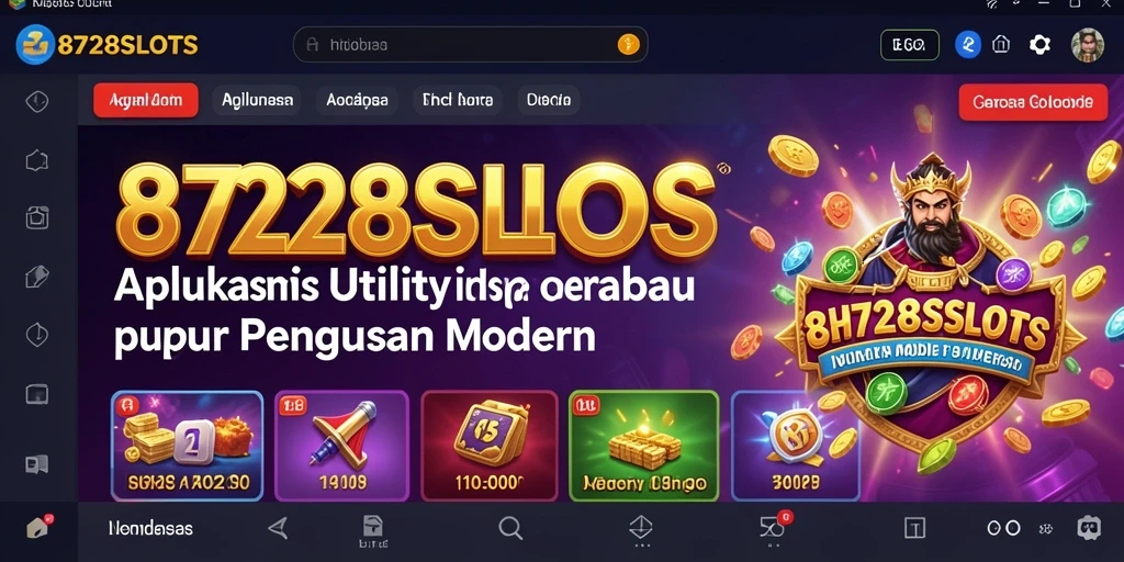 Tampilan screenshot 8728SLOTS yang menunjukkan antarmuka aplikasi Utility.