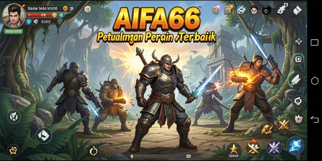 Tangkapan layar gameplay menampilkan aksi seru dalam AIFA66.