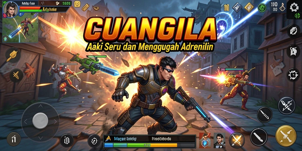 Screenshot gameplay CUANGILA menunjukkan aksi seru dan grafis menawan.
