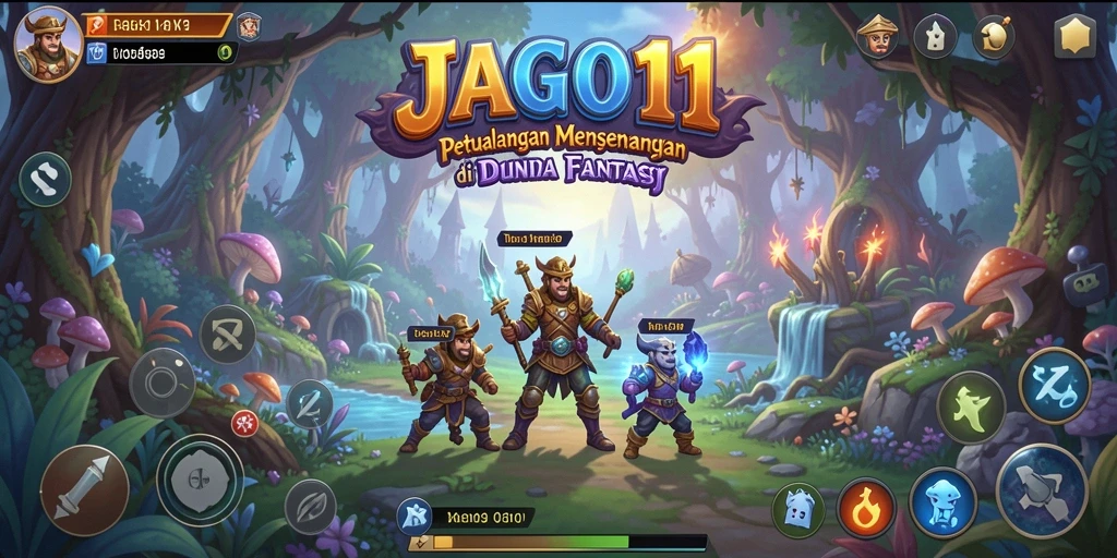 Screenshot menunjukkan karakter utama menjelajahi hutan dalam <strong>JAGO11</strong>.