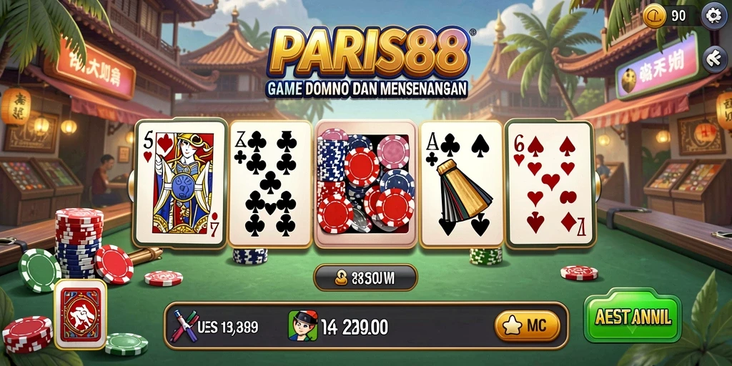Tangkapan layar gameplay Domino yang seru dan interaktif.