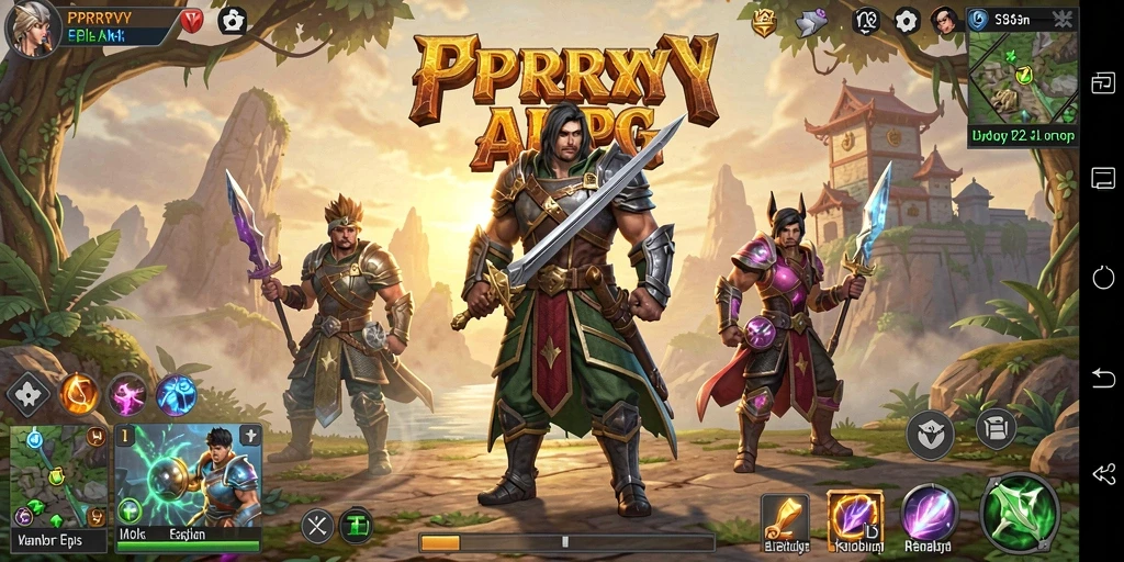 Tampilan gameplay mendebarkan di dunia ARPG PPRRYY.