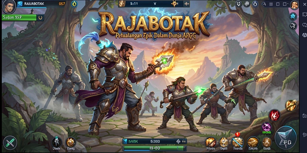 Screenshot menampilkan aksi seru dalam permainan RAJABOTAK.