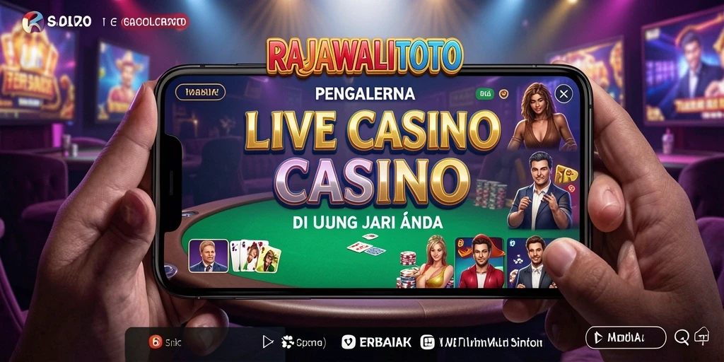 Tampilan gameplay Live Casino yang mendebarkan di RAJAWALITOTO.