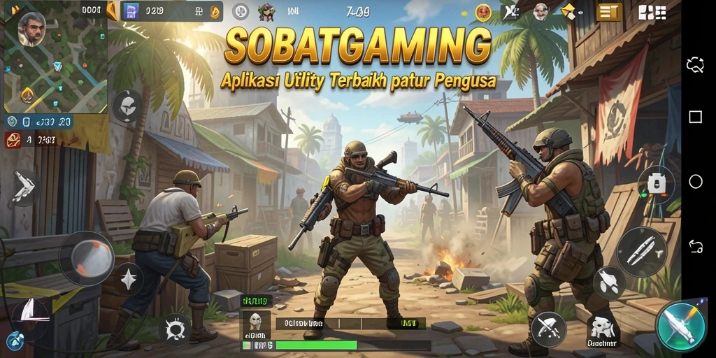 Tampilan antarmuka pengguna SOBATGAMING yang sederhana dan efisien.