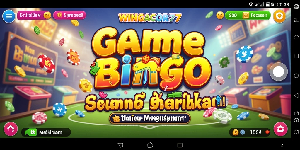 Screenshot WINGACOR77 menampilkan keseruan bermain Bingo yang mengasyikkan.